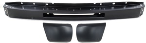 Front Bumper Assembly Kit for Chevrolet Silverado 1500 (2009-2013), 3-Piece Set, Includes Bumper End, Ideal Replacement