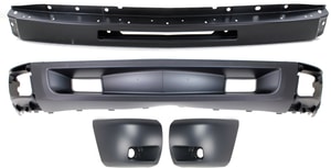 Bumper Kit for Chevrolet Silverado 1500 (2009-2013), Set of 4, Includes Bumper End and Valance Replacement