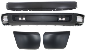 Bumper Kit for Chevrolet Silverado 1500 2007-2013, Set of 4 with Bumper End and Valance, Excludes 2007 Classic Model, Replacement