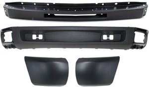 Bumper Kit for Chevrolet Silverado 1500 2009-2013: Set of 4 with Bumper End and Valance, Replacement