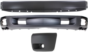 Bumper Kit for Chevrolet Silverado 1500 (2007-2013), 3-Piece Set, Left <u><i>Driver</i></u> Side, Includes Bumper End and Valance, Excludes 2007 Classic, Replacement
