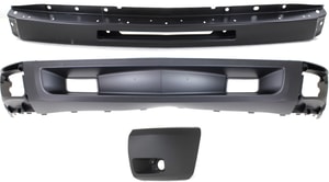 Bumper Kit for Chevrolet Silverado 1500, 2009-2013, Set of 3, Left <u><i>Driver</i></u>, with Bumper End and Valance Replacement