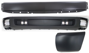 Bumper Kit for 2007-2013 Chevrolet Silverado 1500, Set of 3 Pieces, Left <u><i>Driver</i></u> Side, with Bumper End and Valance, Excludes 2007 Classic, Replacement