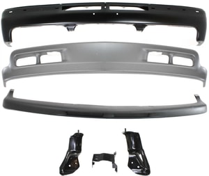 Front Bumper Kit for 2000-2006 Chevrolet Tahoe, Set of 4, Includes Bumper Bracket, Trim, and Valance Replacement