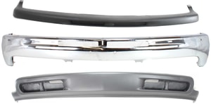 Front Bumper Kit for Chevrolet Silverado 1999-2002/Tahoe 2000-2006, Chrome, 3-Piece with Bumper Trim and Valance Replacement