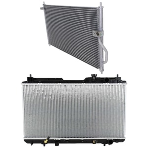Radiator Kit for 1997-2001 Honda CR-V, Aluminum Core, 4 Cylinder, 2.0 Liter Engine, with Air Conditioning Condenser, Replacement
