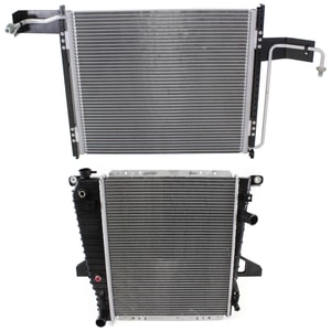 Radiator Kit for Mazda Ranger 1995-1997, Aluminum Core, 6 Cylinder, 3.0 Liter/4.0 Liter Engine, 1-Row Core, with Air Conditioning Condenser Replacement