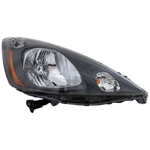 2009 - 2014 Honda Fit Front Headlight Assembly Replacement Housing / Lens / Cover - Right <u><i>Passenger</i></u> Side - (Base Model + DX + LX)