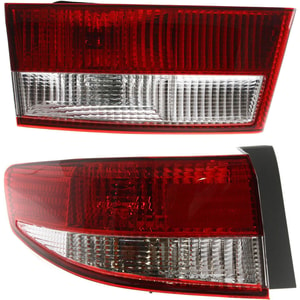 Tail Light Set for 2003-2004 Honda Accord, Left <u><i>Driver</i></u> Side, Inner and Outer, Halogen, Suitable for Sedan, Replacement