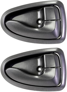 Front and Rear Interior Door Handle Set for Hyundai Accent 2000-2006, Right <u><i>Passenger</i></u>, Gray, Set of 2 Replacement