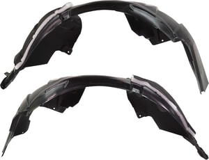 Front Fender Liner Pair/Set for 2018-2022 Ford Mustang, Fits Left <u><i>Driver</i></u> and Right <u><i>Passenger</i></u>, Compatible with EcoBoost, EcoBoost Premium, GT Coupe, GT Premium Models without Performance Package, Replacement
