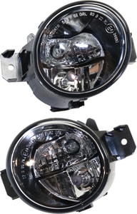 Pair/Set - Front Fog Light Assembly for 2013-2018 Altima and 2013-2016 Pathfinder, Halogen, with Daytime Running Light, Left <u><i>Driver</i></u> and Right <u><i>Passenger</i></u>, Canada Built Vehicle, Nissan Replacement