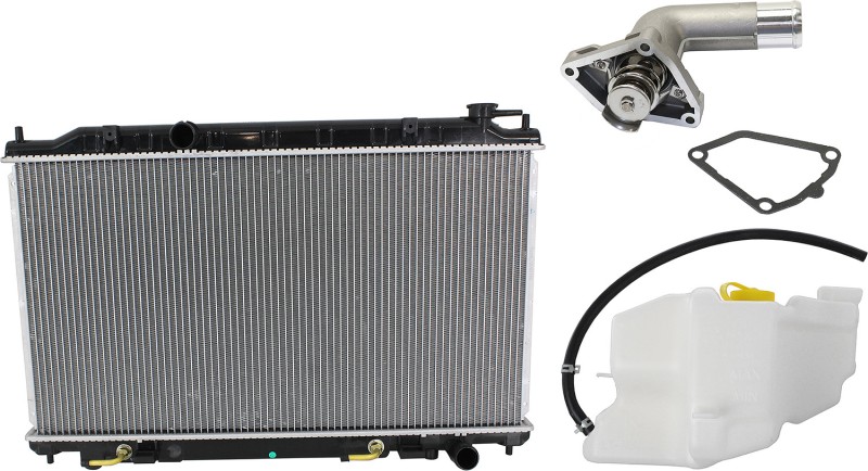 Radiator Kit for 2007-2008 Nissan Maxima, 6-Cylinder, 3.5L with Thermostat and Coolant Reservoir, Replacement