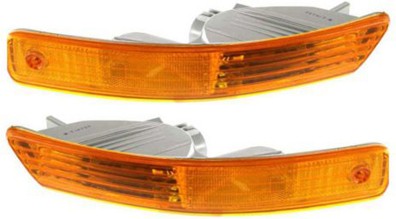 Signal Light Pair/Set for 1999 Acura Integra, Right (Passenger) and Left (Driver) with Lens and Housing, Replacement