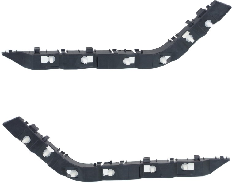 Rear Bumper Bracket Pair/Set for 2011-2012 Hyundai Sonata, Right (Passenger) and Left (Driver), Plastic+Fiber Glass, To 4-13-2012, Hybrid Model to 5-17-2011 Replacement 