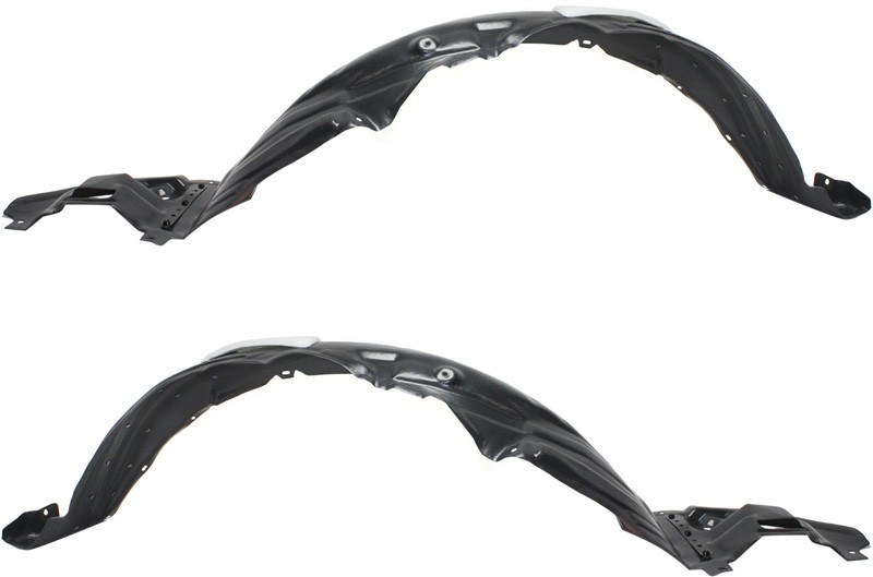 Front Fender Liner Pair/Set for Toyota Corolla 2014-2016, Right (Passenger) and Left (Driver) Side Replacement