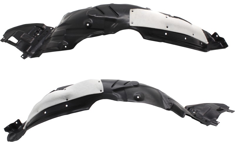 Front Fender Liner Pair/Set for Toyota Corolla 2017-2019, Includes Right (Passenger) and Left (Driver) Replacement