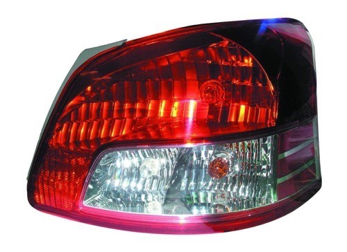 2007 - 2012 Toyota Yaris Rear Tail Light Assembly Replacement Housing /  Lens / Cover - Right (Passenger) Side - (Base Model Sedan)